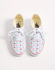 Valentino Garavani And Vans Low-Top Trainer In Valentino Vans Love Print Fabric