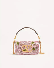 Valentino Garavani Locò Small Embroidered Shoulder Bag