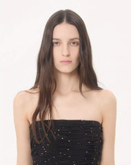 Long Dress In Crepe De Chine Jacquard Apres L'Hiver Lilium