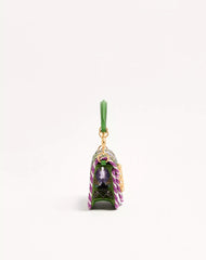 Valentino Garavani Locò Small Embroidered Shoulder Bag With Jewel Logo