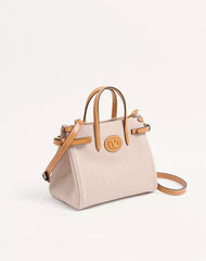Valentino Garavani Antibes Small Canvas Shopping Bag