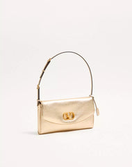 Valentino Garavani Devain Small Shoulder Bag In Laminated Nappa Leather