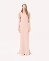 Embroidered Couture Cady Long Dress