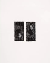 VLogo Signature Biker Gloves In Lace And Leather