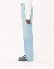 Valentino Denim Trousers With Gold Buttons
