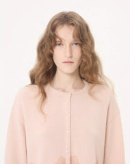 Wool Cardigan With Lace