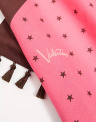 Cotton Sarong With Stelline E Firma Starry Print With Tassel Trim