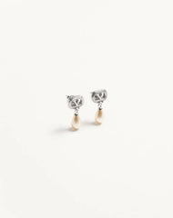 Ovalette Earrings In Metal, Pearls And Swarovski® Crystals