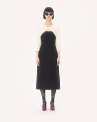 Crepe Couture Midi Dress