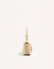 Valentino Garavani Locò Small Embroidered Shoulder Bag With Jewel Logo