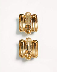 Pas Plus Metal And Enamel Earrings
