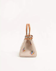 Valentino Garavani Antibes Small Canvas Shopping Bag With Embroidery