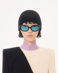 VLogo Signature Cashmere And Lace Beanie
