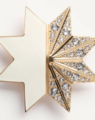 Pas Plus Earrings In Metal, Enamel And Swarovski® Crystals