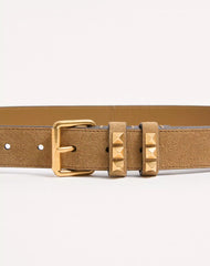 Rockstud Belt In Suede 30 Mm