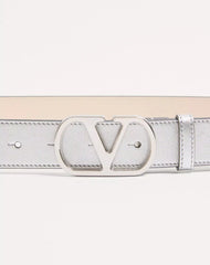 VLogo Signature Belt In Laminated Calfskin 30 Mm