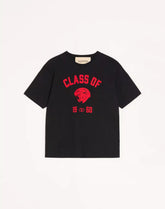Valentino Cotton T-Shirt With Panther Print