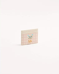 VLogo Signature Le Chat De La Maison Cardholder In Grainy Calfskin
