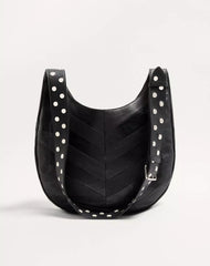 Valentino Garavani Hoboho Nappa Leather Hobo Bag With Chevron Pattern