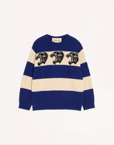 Valentino Wool Jumper With Jacquard Panther Pattern