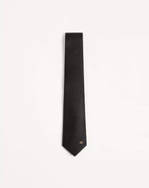 Valentie Silk Tie With VLogo Signature Detail