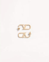 Vlogo Signature Metal And Swarovski® Crystal Earrings