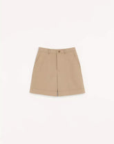 Valentino Cotton Gabardine Bermuda Shorts With Turn-Up And VLogo Embroidery