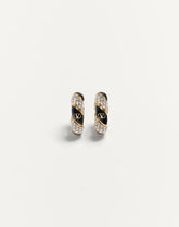 Valentino Pas Plus Earrings In Metal, Enamel, Pearl And Swarovski® Crystals