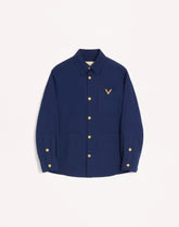 Valentino Cotton Gabardine Shirt Jacket With Vgold