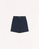 Valentino Cotton Gabardine Bermuda Shorts With Turn-Up And VLogo Embroidery