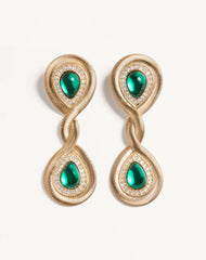 Pas Plus Earrings In Metal, Resin And Swarovski® Crystals