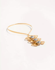 Pages Necklace In Metal And Crystals