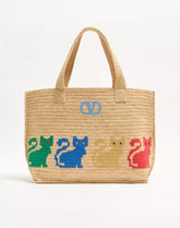 Valentino Garavani Raffiachat Large Raffia Shopping Bag