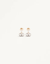 Vlogo Signature Earrings In Metal, Pearl And Swarovski® Crystals
