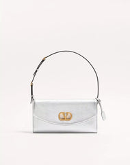 Valentino Garavani Devain Small Shoulder Bag In Laminated Nappa Leather