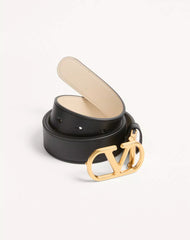 VLogo Signature Reversible Shiny Calfskin Belt - 30Mm / 1.2 In.
