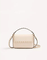 Rockstud Grainy Calfskin Pouch