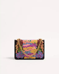 Valentino Garavani Vain Embroidered Shoulder Bag