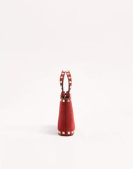 Rockstud Mini Suede Shopping Bag