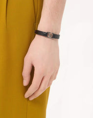 Vlogo Signature Leather Bracelet