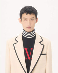 Valentino Single-Breasted Wool Gabardine Jacket