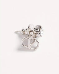 Vlogo Signature Earrings In Metal And Swarovski® Crystals