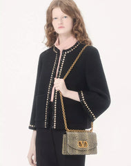 Embroidered Canestrello Tweed Jacket