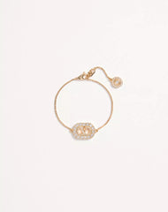 Vlogo Signature Metal And Swarovski® Crystal Bracelet