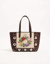 Valentino Garavani Nellcôte Embroidered Medium Shopping Bag