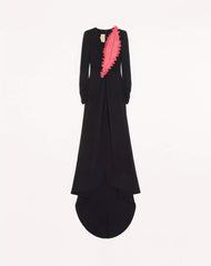Embroidered Cady Couture Gown
