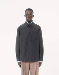 Valentino Shirt Jacket In Nylon Gabardine With Vgold