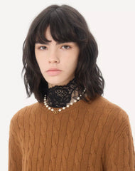 Vlogo Signature Necklace In Metal And Glass Beads