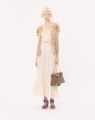 Sangallo Midi Dress With Fleur A Jours Fiori