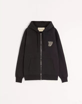 Cotton Hooded Sweatshirt With Vg Patch